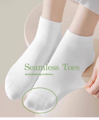 6-12 Paar niedrig geschnittene unsichtbare Freizeitsocken aus Baumwolle für Herren Damen Größe 9-11 10-13 - Bild 11 von 15