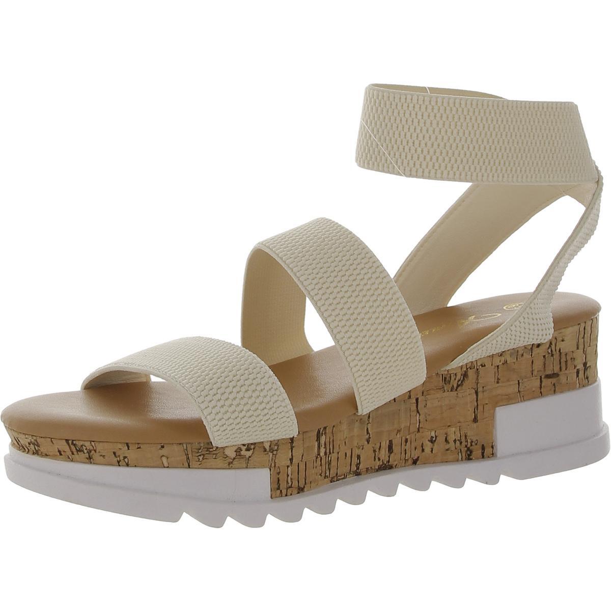 Женские белые босоножки на танкетке с открытым носком Athlefit размер 65 средний B M BHFO 6997 4290₽