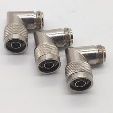 N-Male To N-Female Right Angle RF Adapter, Lot Of 3