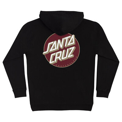 Santa Cruz Skateboard Sweatshirt Other Dot Pullover Hoodie Black