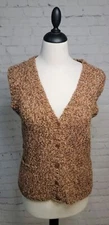 FDJ French Dressing Lightweight  Mixed Knit Vest Size Med