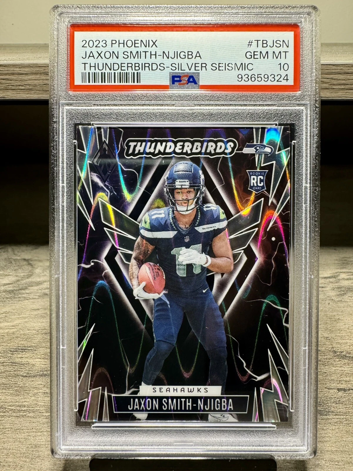 Jaxon Smith-Njigba Panini Phoenix Thunderbirds #TBJSN Silver Seismic