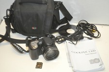 Nikon COOLPIX L100 10.0MP Black Digital Camera w/ 4gb SD Card,Case,Manual,Cables