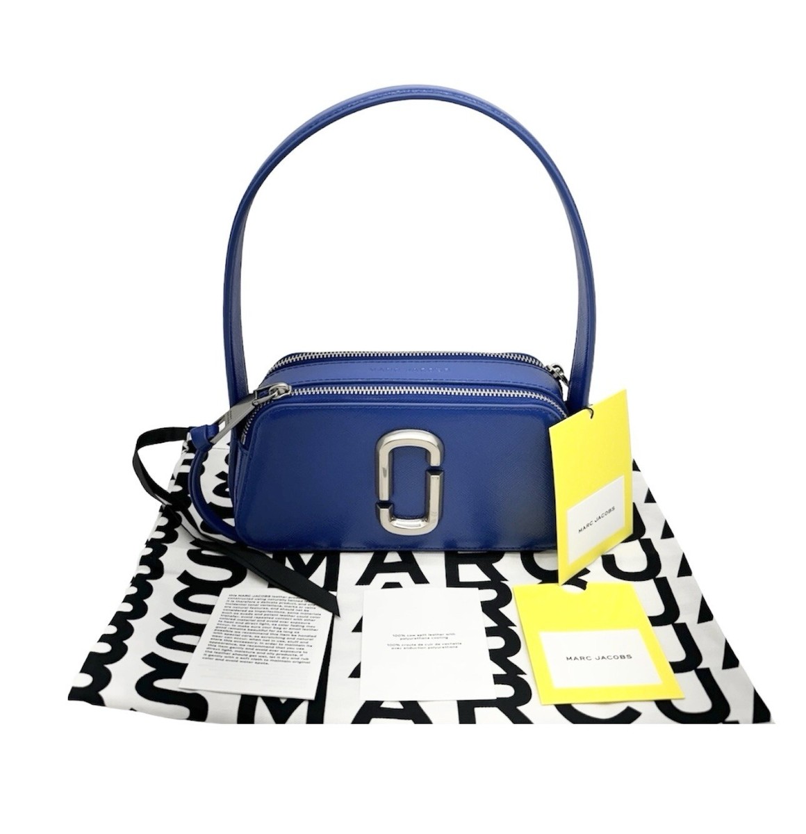 Marc Jacobs New With Tags Slingshot Snapshot Blue Leather
