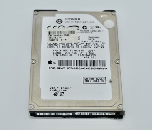 APPLE Mac mini (A1176) ++ HDD 120GB Festplatte ++ 655-1405A ++ 0A54913 ++