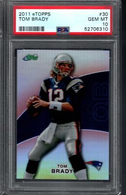 TOM BRADY 2011 eTopps #30 Graded PSA 10 GEM MINT New England