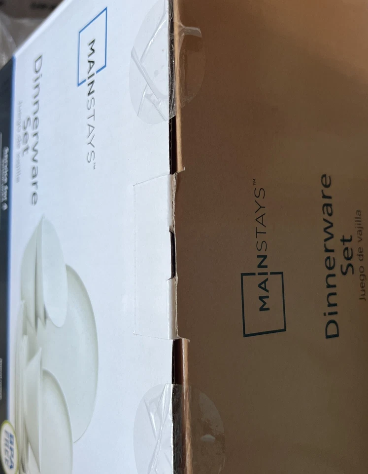 12-Piece White Eco-Friendly Dinnerware - NOB Service For 4 Juego De Vajilla - Image 2 of 2