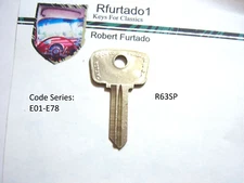 Key Blank for Vintage Alfa Romeo - Fiat 1955 to 1969 (See Code Series) R63SP