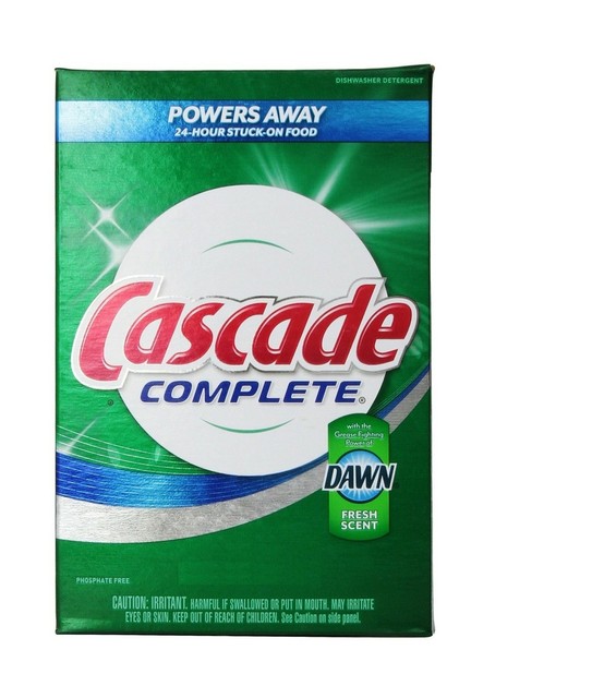 Cascade Complete Powder Dishwasher Detergent Fresh Scent 125 Oz for