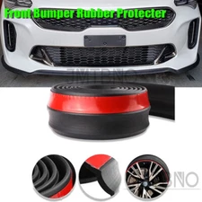 Car Front Bumper Lip Splitter Spoiler Skirt Protector Body KIT Rubber Universal