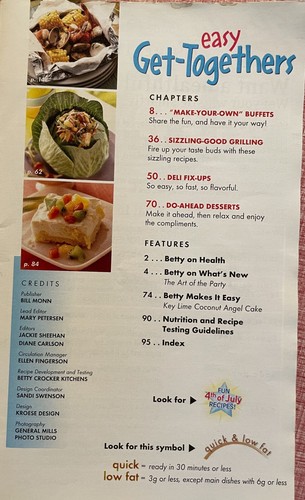 Lot of 7 Vintage Betty Crocker & Pillsbury Recipe Booklets - Summer, Potlucks - Picture 15 of 15
