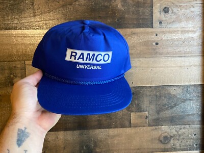 Ramco Universal Snapback Hat VTG Thick Rope Cap 80s 90s Adult Mens Dad Cameo