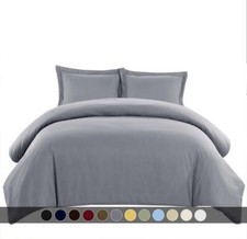 GoLinens Duvet Cover Set Solid 600 Thread Count