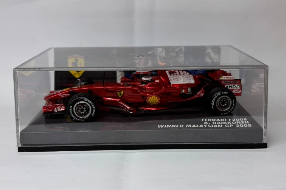 Ferrari f2008 Raikkonen winner Malaysian Gp 2008 1/43 1:43 hot wheels f 2008 - Immagine 2 di 4