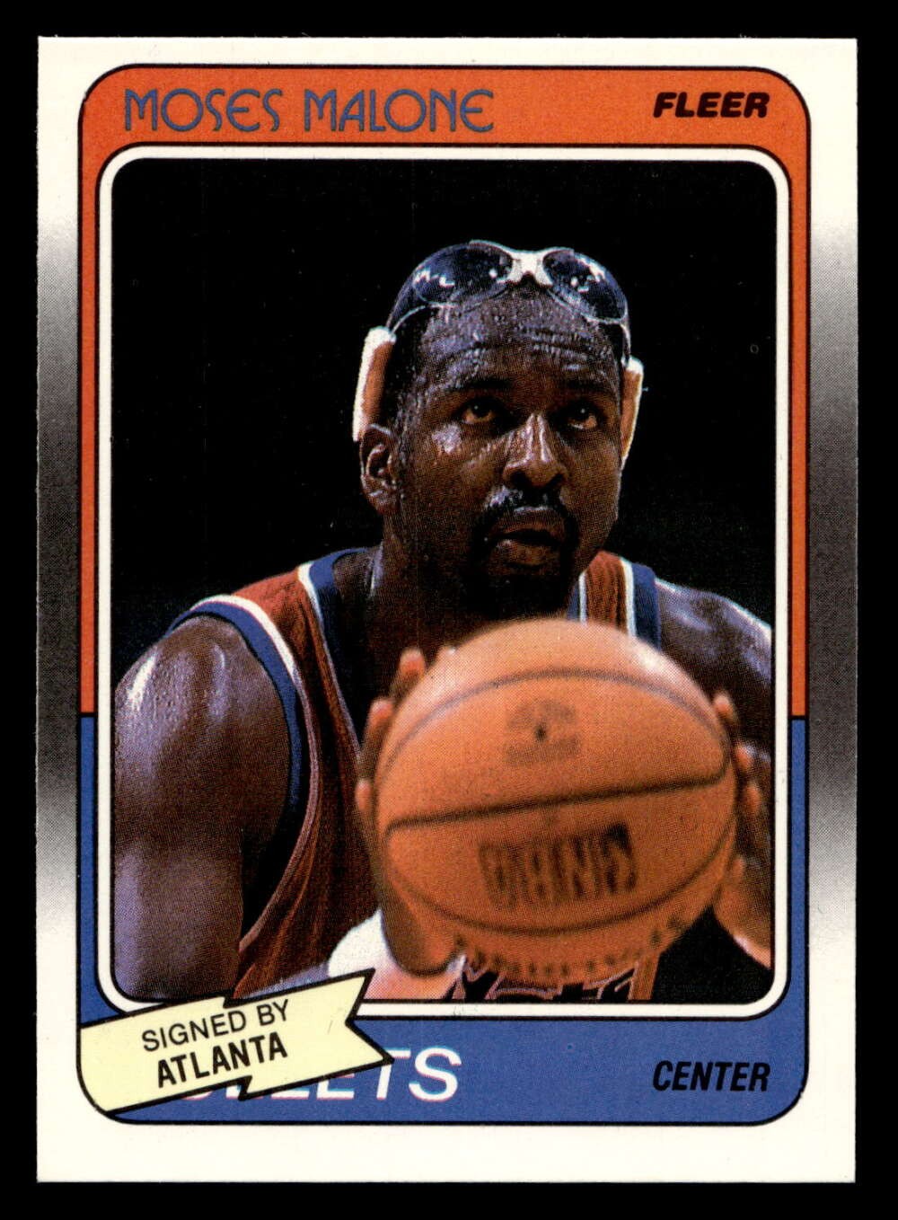 1988-89 Fleer #118 Moses Malone Near Mint+ Hawks Basketball ID: 510256