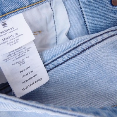 Mens G-Star ARC 3D SLIM Slim Straight Blue Jeans W33 L30 | eBay
