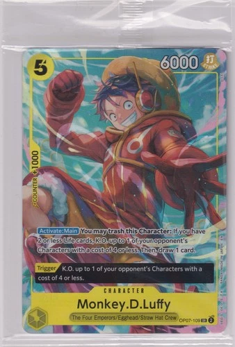 Monkey D Luffy OP07-109 Illustration Box V.3 Promo SEALED One Piece TCG English