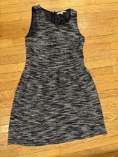 Loft Navy A Line Dress Size 10