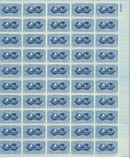 Scott #1070... 3 centavos... Átomos para la Paz... Hoja de 50