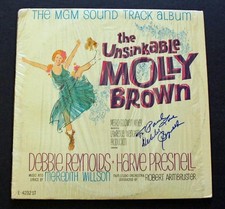 DEBBIE REYNOLDS SIGNED Autographed Soundtrack Vinyl THE UNSINKABLE MOLLY BROWN! DEBBIE REYNOLDS SIGNED Autographed Soundtrack Vinyl THE UNSINKABLE MOLLY BROWN!