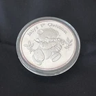 1995 SilverTowne Baby's First Christmas 1995 Silver Coin Medallion 1-OZ .999