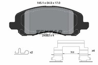 Bremsbelagsatz Scheibenbremse Vorne Textar 2458301 FÜR Chrysler Dodge Jeep