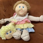 Vintage 1984Cabbage Patch Doll “Baby Toothie” + Vintage Ear muffs