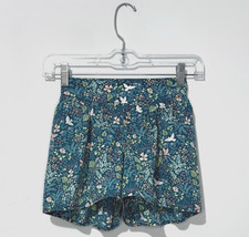 Tea Girls Shorts 6 Cotton Teal White Yellow Pink Elastic Waist Pockets Logo