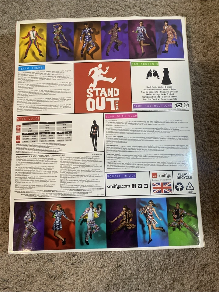 Disfraz Traje Esqueleto Adulto Grande Foto 2 de 4