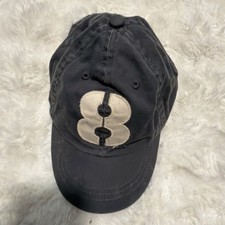8 Gray Adjustable Child Kid 4-7 Size Baseball Cap Hat Great Condition