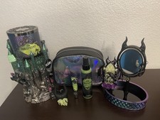 8 pc Bath Body Works DISNEY Villains MALEFICENT set w/ Castle Holder Candle