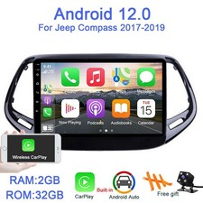ANDROID 12 CAR STEREO PLAYER, 10" SCREEN, 2+32G, CARPLAY, FOR JEEP COMPASS 17-19