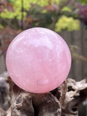 Rosenquarz Kugel Kugel Deep Pink Brazilian AAA+ 579g 76mm 109