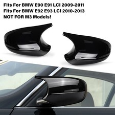 Spiegelkappen Außenspiegel Glanz Schwarz Für BMW 3er E90 91 M-Stil LCI 2009-2013