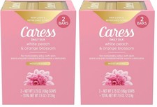 Caress Beauty Bar Soap For Women, Daily Silk With 8 Ounce Pack of 2 , ORANGE