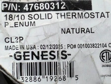 Honeywell Genesis 4768 18/10C Solid Plenum Thermostat Tstat Cable White /25ft