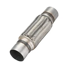 Exhaust Flex Pipe, 2.5''x 8''Stainless Steel Heavy Duty Exhaust Flex Pipe, 