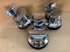 LOT of 3x Ludwig Accent Floor Tom LEG MOUNT Holder Bracket Parts 1-7/8" Holes