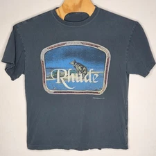 Rhude Lone Wolf Tee Shirt Regular Fit Crewneck Graphic Mens Size Small