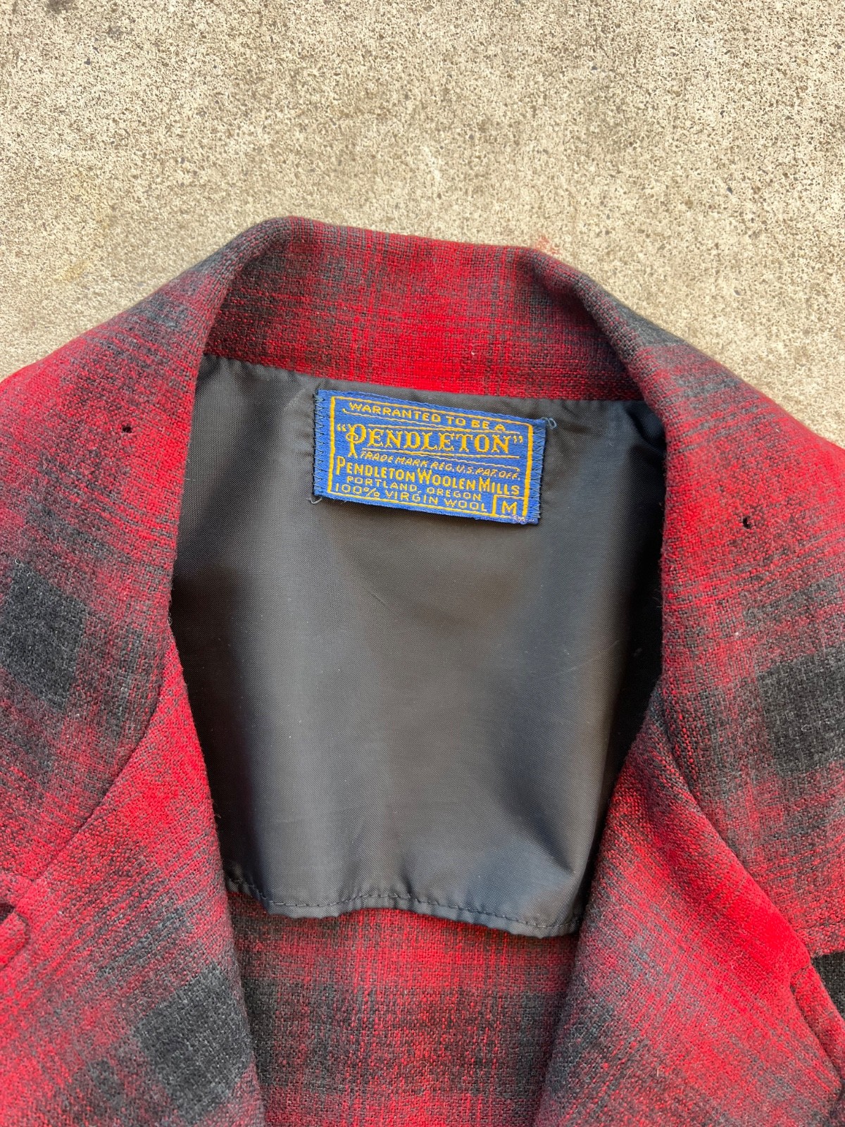 Vintage Pendleton Blazer Shadow Plaid Flannel Med… - image 18