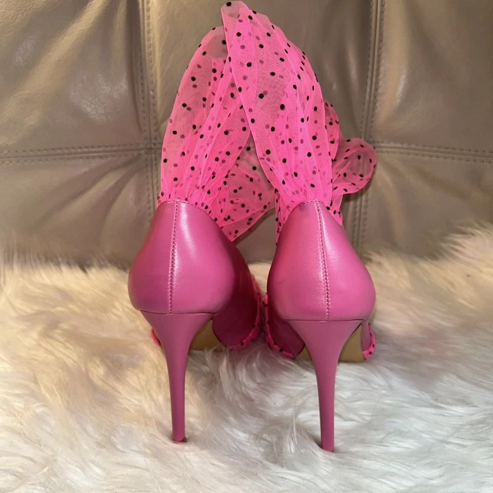 Zapatos de mujer AZALEA WANG TUL LUNARES rosa talla 9 10 ¡Agotados! Foto 4 de 4