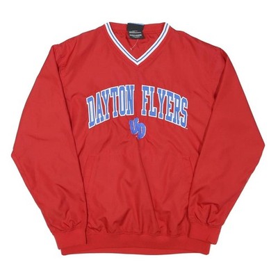 NCAA Herren Sweatshirt rot Dayton Flyers V-Ausschnitt S Polyestermischung