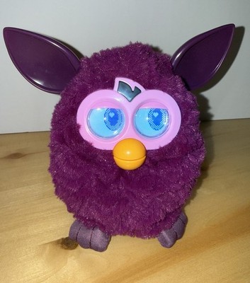 Furby Hasbro 2012 Purple Plum Fairy LCD Eyes Electronic Pet Toy Tested Working