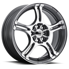 1 Konig 16x7 4x100 4x4.50 40 48a Incident Graphite With Machined Face Wheel R
