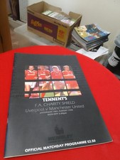 Liverpool v Manchester United Charity Shield Final Programme @ Wembley 18/08/90