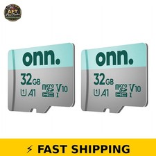 onn 32GB Class 10 U1 MicroSDHC Memory Card - 2-Pack