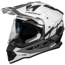 Adult Castle X Mode Dual Sport SV Helmet TRANCE Single Lens Shield WHITE LARGE