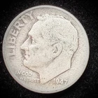 90% Silver - Pre-1965 Roosevelt Dime Circulated Condition - F21H