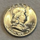1955 P FRANKLIN HALF DOLLAR 90% SILVER BU