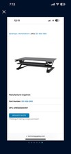 Ergotron WorkFit-TL Sit Stand Desktop Workstation - Black/Gray